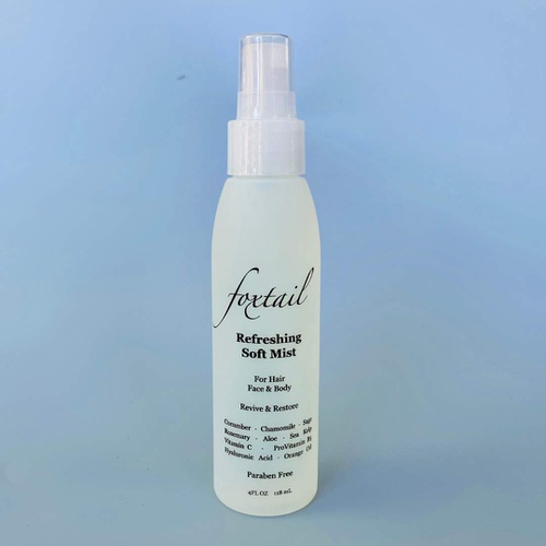  Foxtail Hair Care FOXTAIL Refreshing Soft Mist - 3-in-1 Quick Hydration Mist for Hair, Face, Body - 15 Second Refresh - Featuring 10 Botanical Extracts - Cucumber, Aloe, Hyaluronic Acid, Vitamin C,