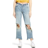 Free People We the Free by Free People Maggie Ripped Crop Straight Leg Jeans_AGED TO PERFECTION