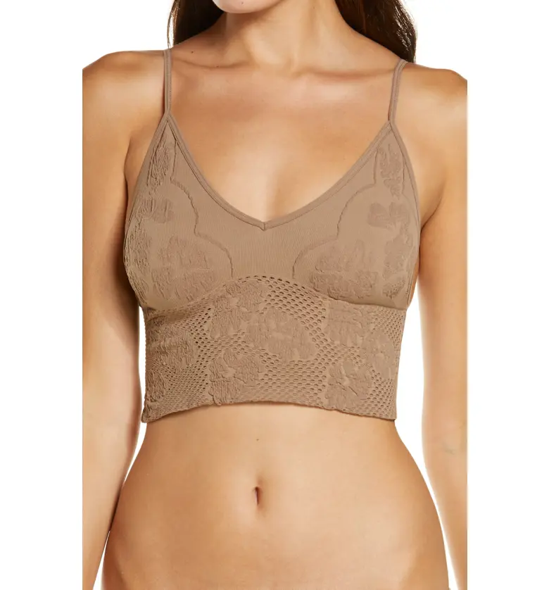 Free People Intimately FP Candy Textured Seamless Bralette_SAND