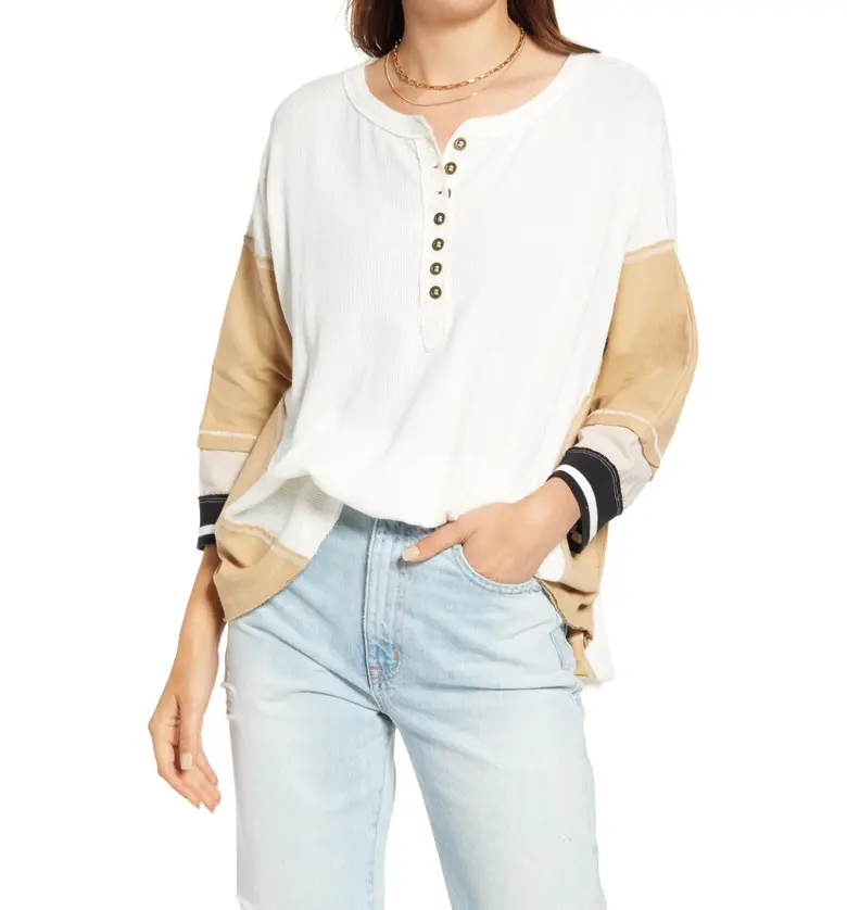 Free People Just Tip It Henley Top_NEUTRAL COMBO