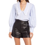 Free People Bexley Stripe Button-Up Top_BLUE COMBO