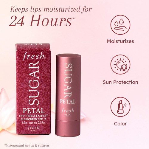  Fresh Fresh sugar lip treatment spf 15 - petal, 0.15oz, 0.15 Ounce