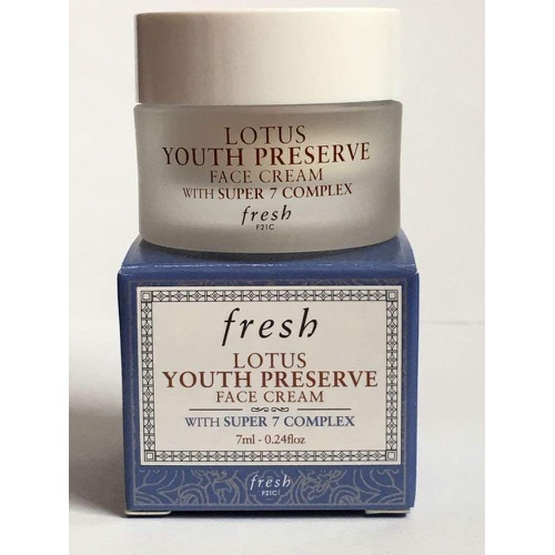  Fresh Lotus Youth Preserve Face Cream With Super 7 Complex 0.24oz/7ml NIB