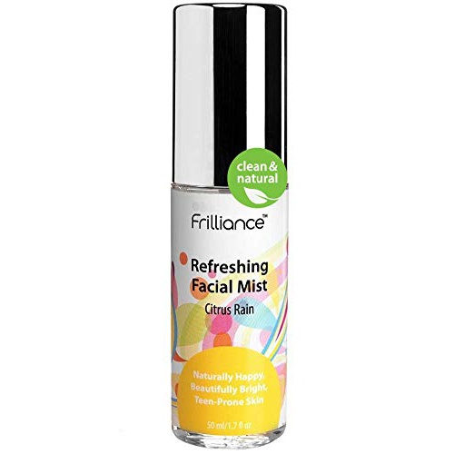  Frilliance Hydrating Facial Mist Spray, Set and Refresh Citrus Rain, Vegan Cruelty Free Hypoallergenic for Teens of All Skin Types, 50 ml / 1.7 fl oz