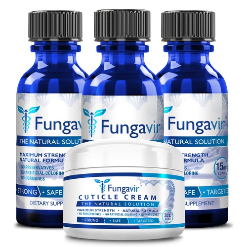 Fungavir - Anti-fungal Nail Treatment, Effective Against Nail Fungus - Toenails & Fingernails Anti-fungal Nail Solution - Stops and Prevents Nail Fungus, 1 Bottle