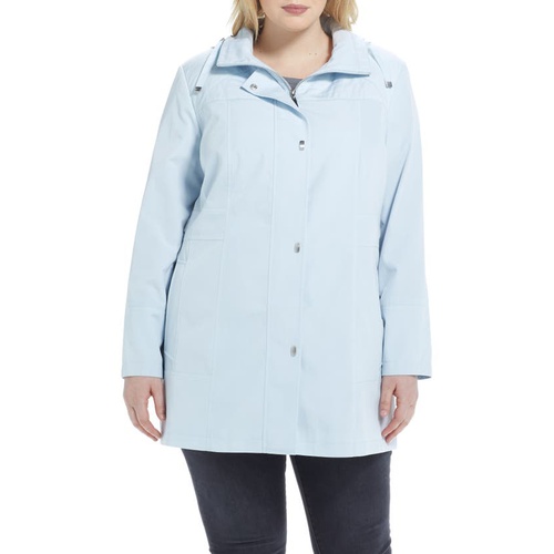  Gallery Raincoat with Contrast Lined Hood_BLUE WHISPER
