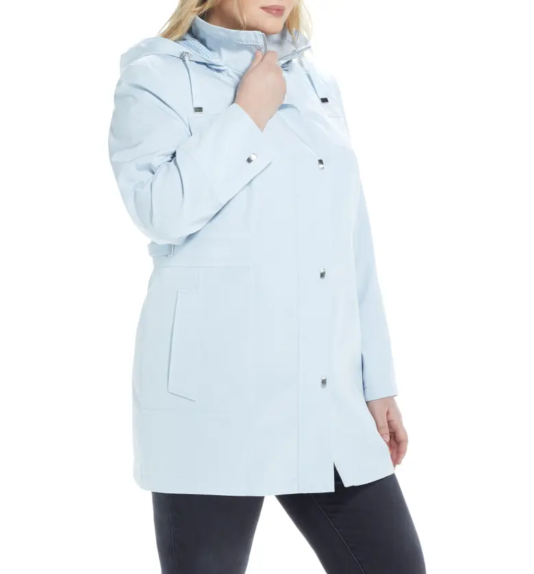  Gallery Raincoat with Contrast Lined Hood_BLUE WHISPER