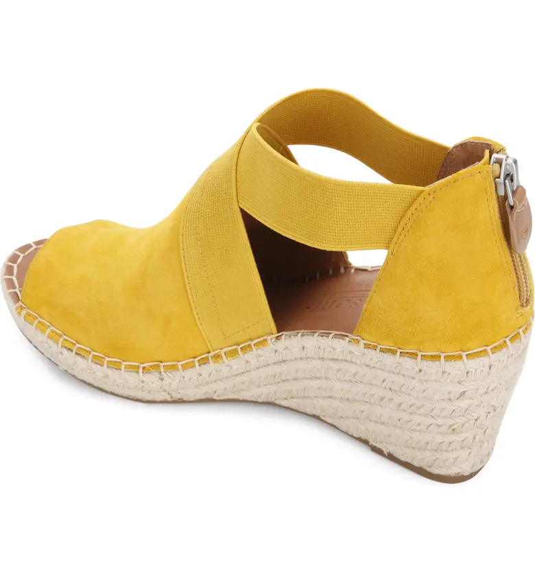  Gentle Souls by Kenneth Cole Gentle Souls Signature Colleen Wedge Sandal_MARIGOLD SUEDE MULTI