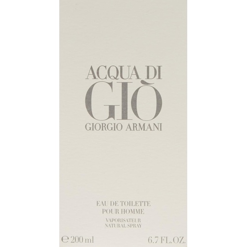 조르지오아르마니 Giorgio Armani Aqua Di Gio for Men Eau de Toilette Spray, 6.7 Ounce