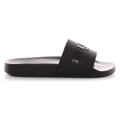 지방시 Givenchy Logo Slide Sandal_BLACK/ BLACK
