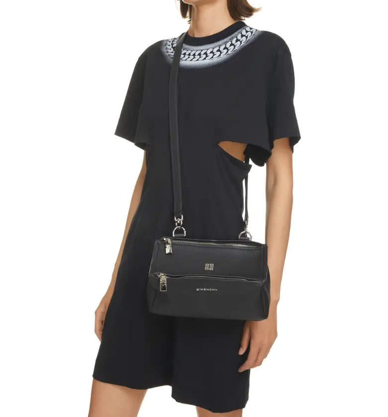 지방시 Givenchy Mini Pandora Leather Crossbody Bag_BLACK