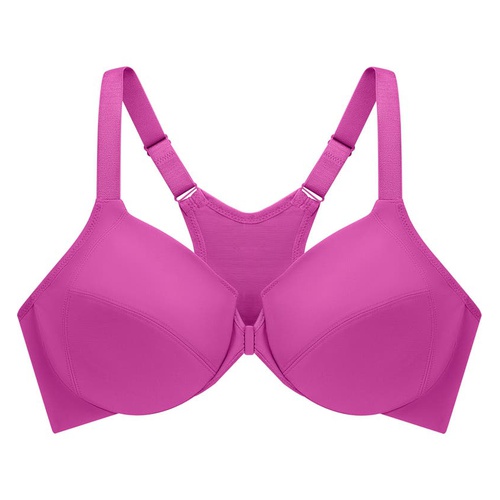  Glamorise WonderWire Front Close Smoothing Underwire Bra_BERRY FUCHSIA RED