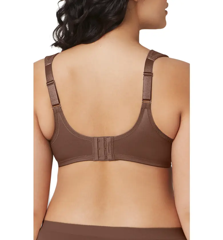  Glamorise WonderWire Low Cut Lace Underwire Bra_MOCHA