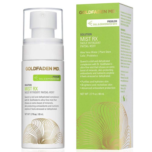  GOLDFADEN MD Mist RX | Daily Nutrient Face Mist | w/Aloe Vera Water, Plant Stem Cells & Antioxidants | Delivers Hydration & Revitalizes | Nourishing Makeup Setting Spray | 2.0 fl o