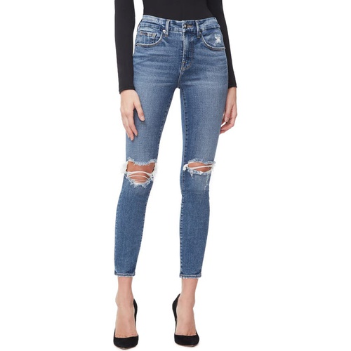  Good American Good Legs High Waist Crop Skinny Jeans_BLUE261