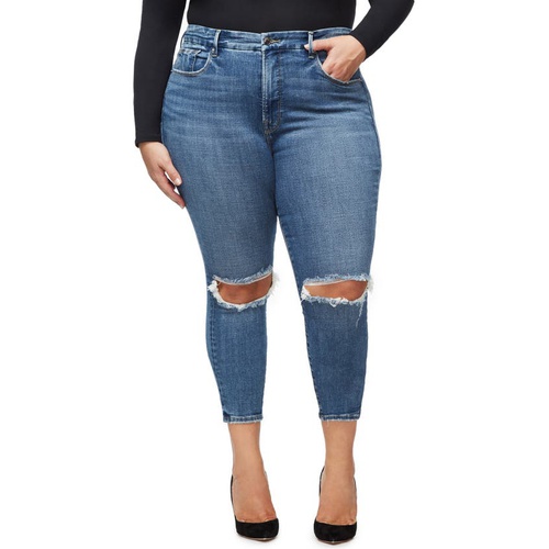  Good American Good Legs High Waist Crop Skinny Jeans_BLUE261