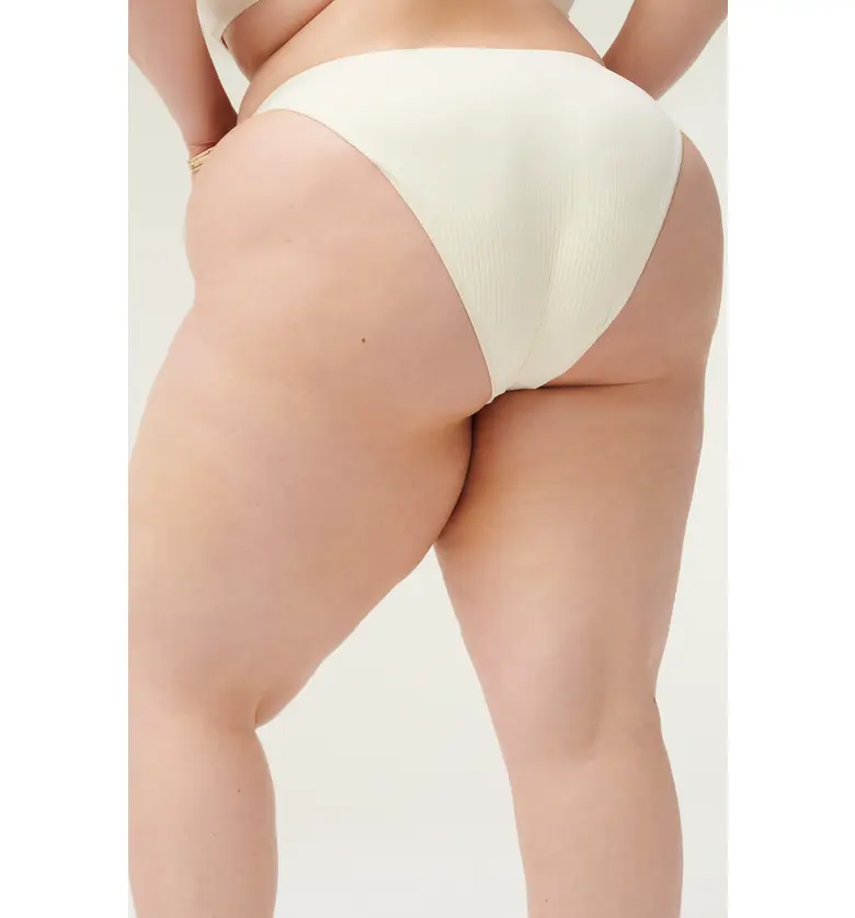  Good American Cheeky Bikini Bottoms_IVORY001