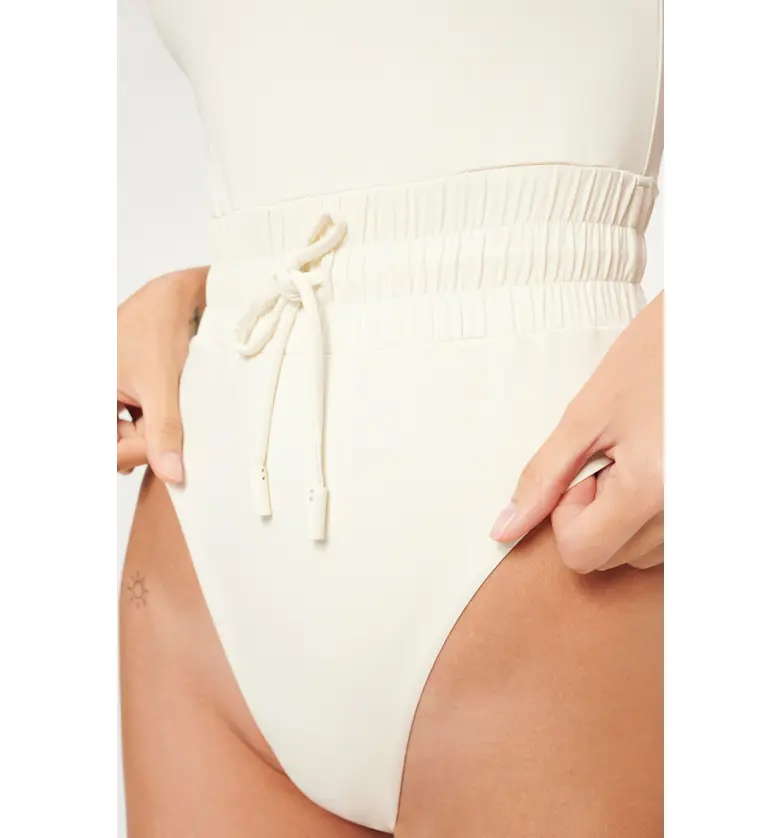  Good American Waist Framer One-Piece Swimsuit_IVORY001