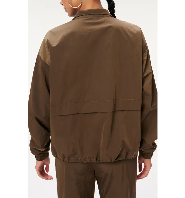  Good American Essential Nylon Anorak_MOCHA001