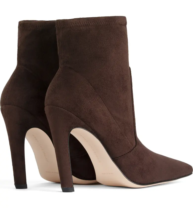  Good American The Icon Bootie_CHOCOLATE BROWN SUEDE