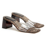 Good American Block Heel Slide Sandal_DESERT SNAKE001