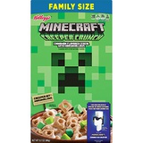 GSE Kelloggs, Minecraft Breakfast Cereal, Cinnamon, Family Size, 12.7oz ( 1 BOX )
