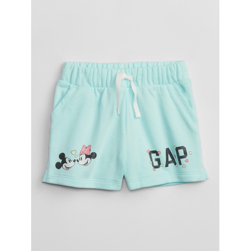 갭 babyGap | Disney Mickey Mouse and Minnie Mouse Logo Pull-On Shorts