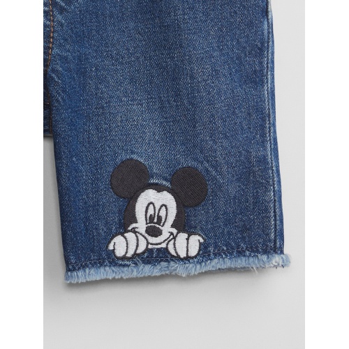 갭 babyGap | Disney Mickey Mouse Slim Denim Pull-On Shorts