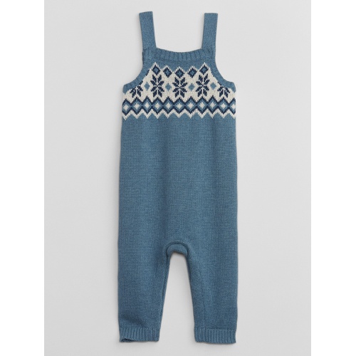 갭 Baby Fair Isle Sweater Overalls