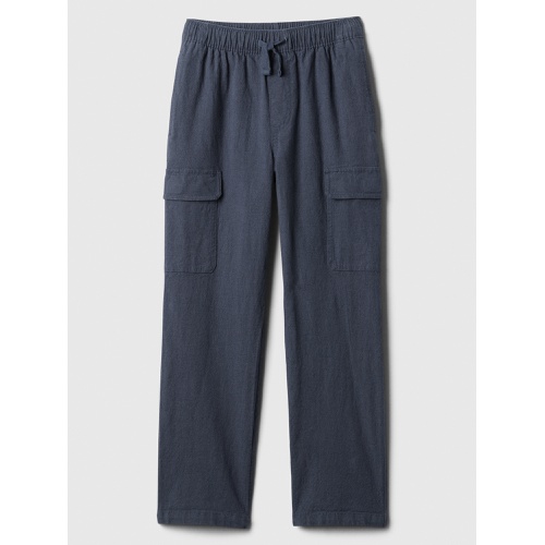 갭 Kids Linen-Blend Pull-On Cargo Pants