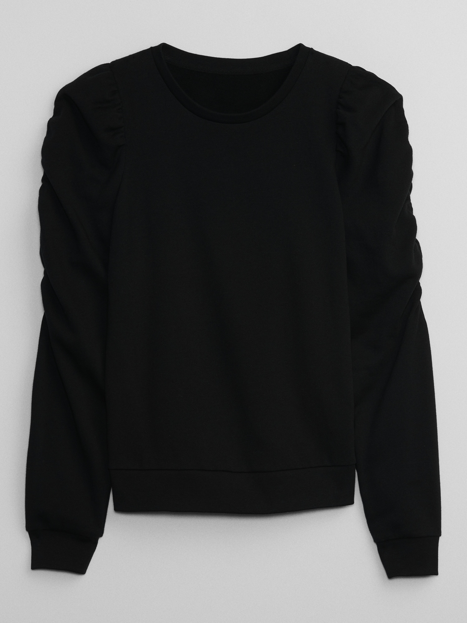 갭 Puff Sleeve Crewneck Sweatshirt