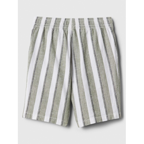 갭 Kids Linen-Blend Pull-On Shorts