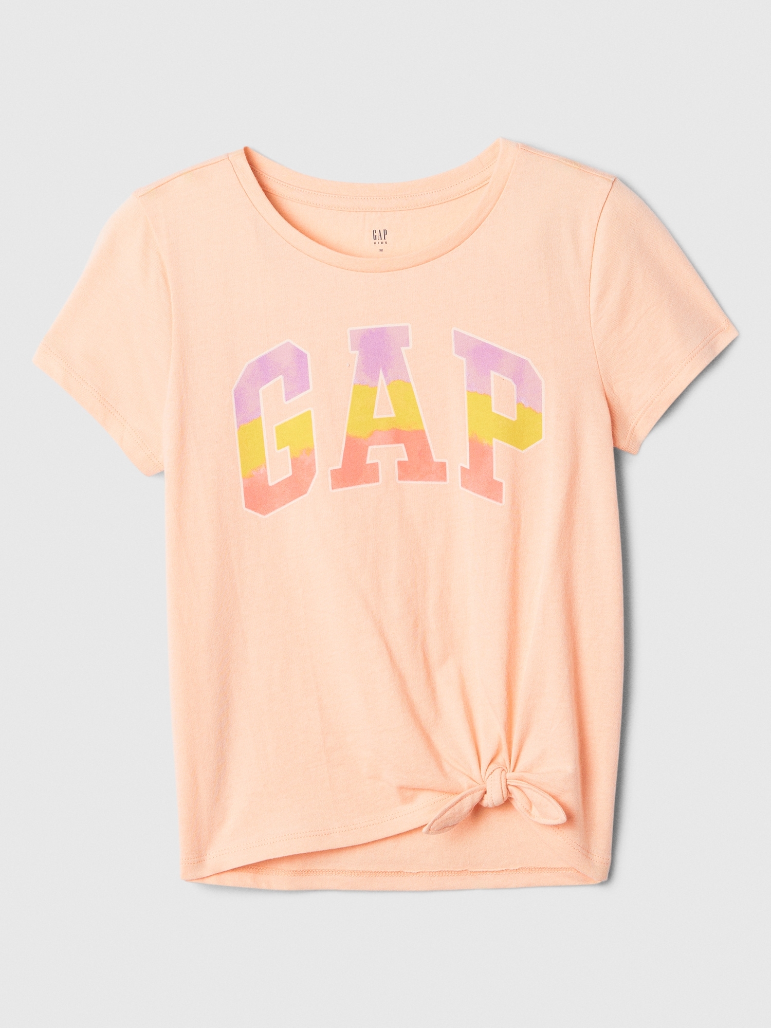 갭 Kids Gap Logo Knot-Tie T-Shirt