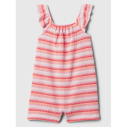 갭 babyGap Crochet Flutter Romper