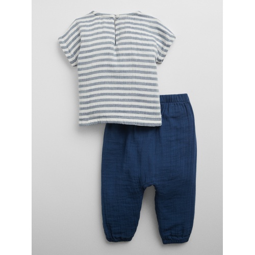 갭 Baby Gauze Two-Piece Outfit Set