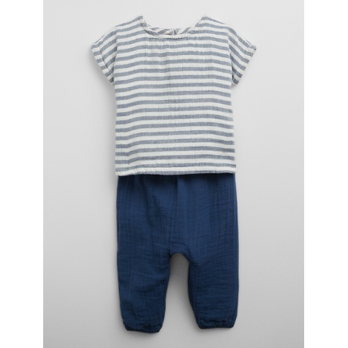 갭 Baby Gauze Two-Piece Outfit Set