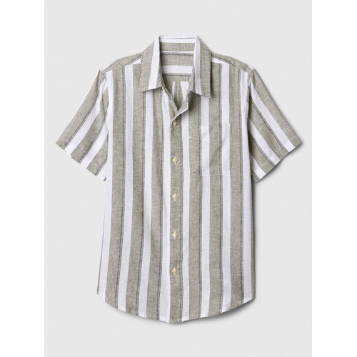 갭 Kids Linen-Blend Vacay Shirt