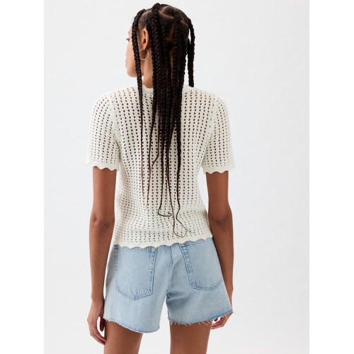 갭 Crochet Sweater T-Shirt