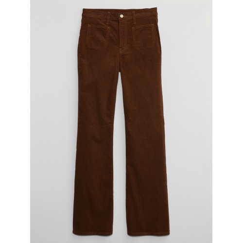 갭 High Rise 70s Flare Corduroy Pants