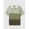 Kids Colorblock Rugby Polo Shirt