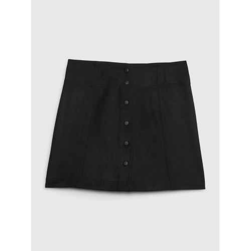 갭 Faux-Suede Mini Skirt