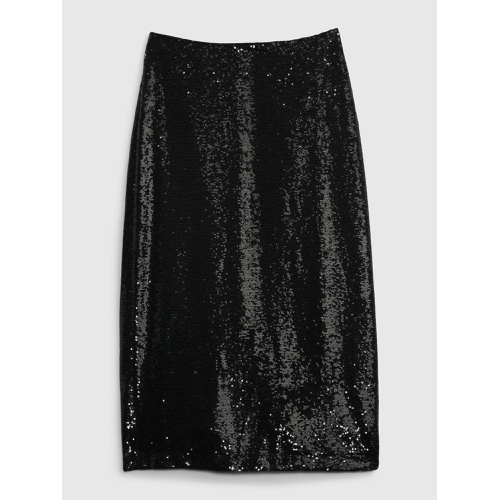 갭 Sequin Midi Pencil Skirt