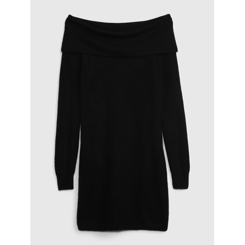 갭 Off-Shoulder Mini Sweater Dress