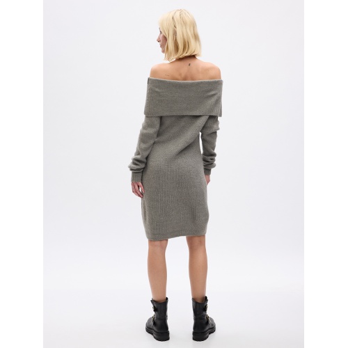 갭 Off-Shoulder Mini Sweater Dress