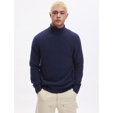 Seed-Stitch Turtleneck Sweater