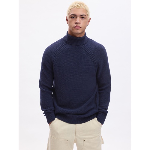 갭 Seed-Stitch Turtleneck Sweater
