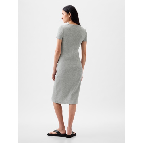 갭 Modern Rib Midi T-Shirt Dress