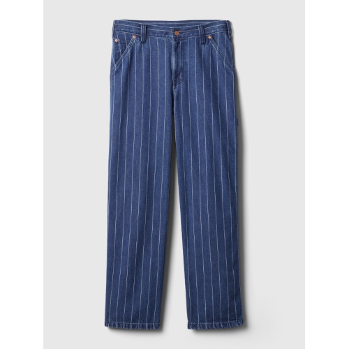 갭 Mid Rise 90s Loose Pinstripe Carpenter Jeans