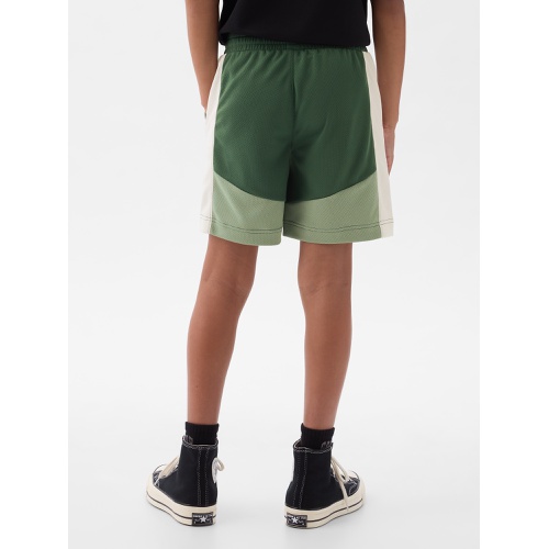 갭 GapFit Kids Recycled Mesh Pull-On Shorts
