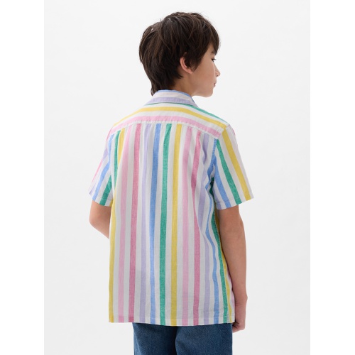 갭 Kids Linen-Cotton Shirt